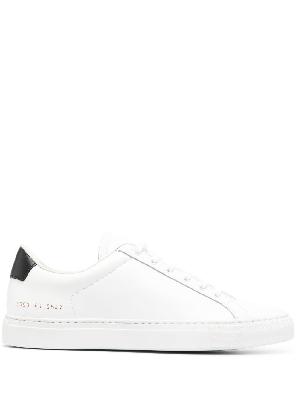 Common Projects - White Retro Leather Low-Top Sneakers