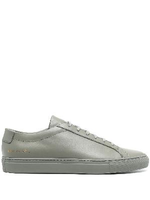 Common Projects - Grey Achilles Leather Sneakers