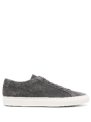 Common Projects - Grey Achilles Low Top Suede Sneakers