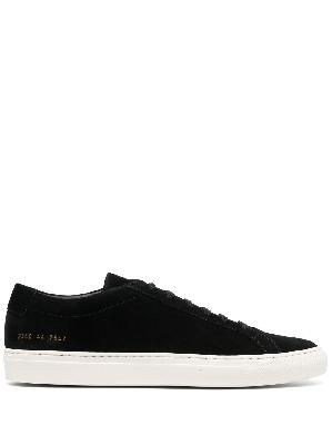 Common Projects - Black Achilles Low Top Suede Sneakers