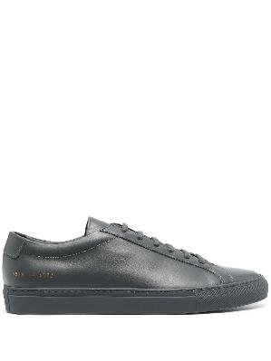 Common Projects - Grey Achilles Leather Sneakers