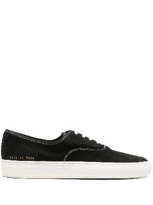 Common Projects - Black Four Hole Suede Sneakers