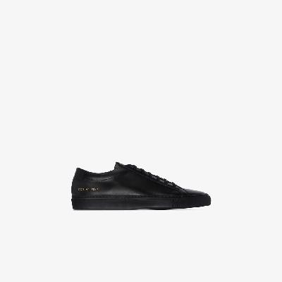Common Projects - Black Achilles Low Top Leather Sneakers