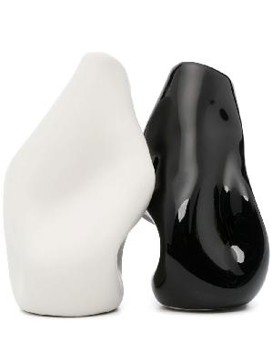 Completedworks - White And Black Small Ceramic Vases