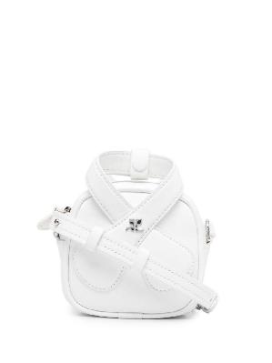 Courrèges - White Loop Leather Mini Bag