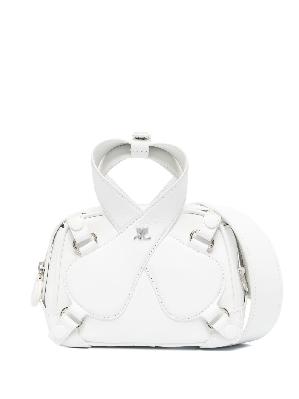 Courrèges - White Loop Small Leather Bag