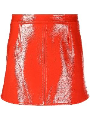 Courrèges - Red Reedition Vinyl Mini Skirt