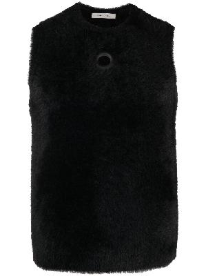 Craig Green - Black Eyelet-Trim Fleece Vest Top