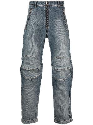 Diesel - Blue Knee Pad Zip Detail Jeans