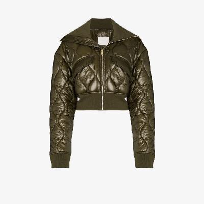 Dion Lee - Quilted Cropped Bomber Jacket