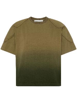 Dion Lee - Green Sunfade Padded Cropped T-Shirt