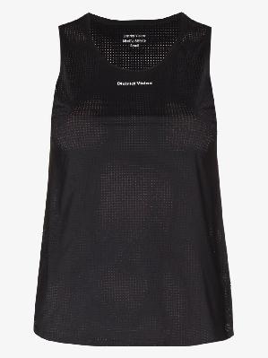 District Vision - Black Peace–Tech Running Singlet Top