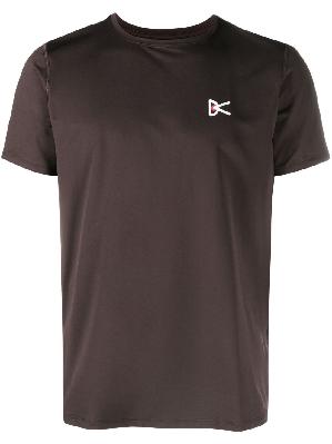 District Vision - Brown Logo Print Short Sleeve T-Shirt