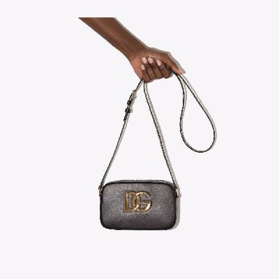 Dolce & Gabbana - Black DG Logo Leather Cross Body Bag