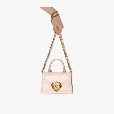 Dolce & Gabbana - Pink Devotion Leather Top Handle Bag