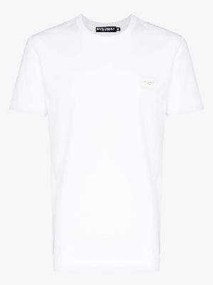 Dolce & Gabbana - White Round Neck T-Shirt