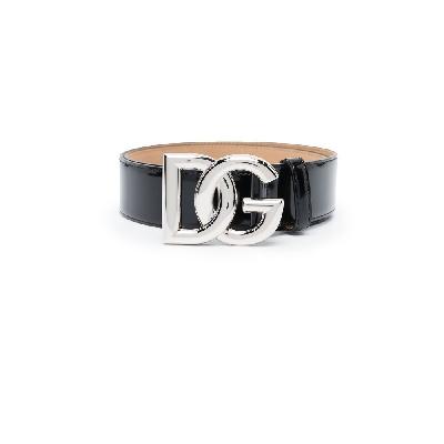 Dolce & Gabbana - Black Patent Leather Belt