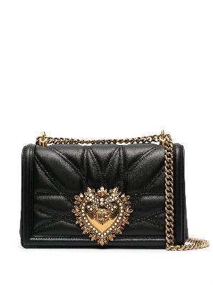 Dolce & Gabbana - Black Devotion Leather Shoulder Bag