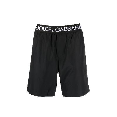 Dolce & Gabbana - Logo Waistband Swimming Shorts