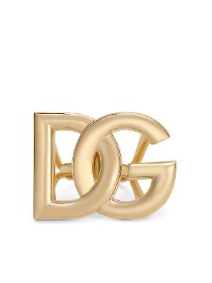 Dolce & Gabbana - Gold-Plated DG Logo Plaque Ring