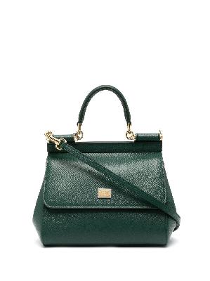 Dolce & Gabbana - Green Sicily Medium Leather Tote Bag