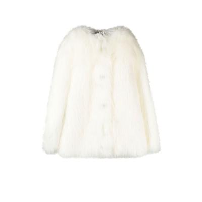 Dolce & Gabbana - White Faux Fur Jacket