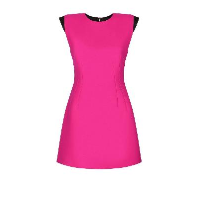 Dolce & Gabbana - Pink Sleeveless Wool Mini Dress