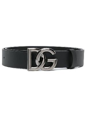 Dolce & Gabbana - DG Logo-Buckle Leather Belt