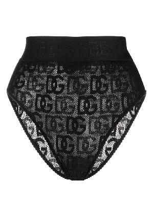 Dolce & Gabbana - Black Logo High Waist Briefs