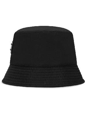 Dolce & Gabbana - Black Logo-Plaque Bucket Hat
