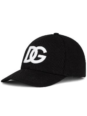 Dolce & Gabbana - Black Logo Embroidered Baseball Cap