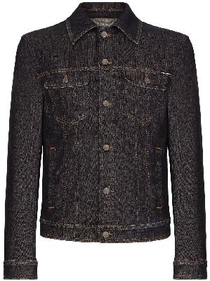 Dolce & Gabbana - Black Button Fastening Denim Jacket
