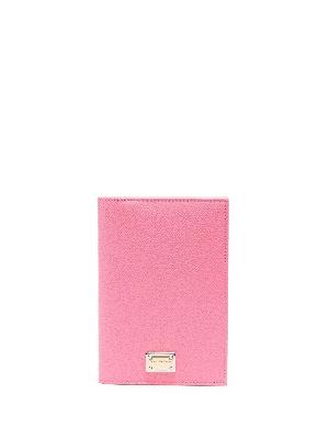 Dolce & Gabbana - Pink Logo Plaque Bi-Fold Wallet