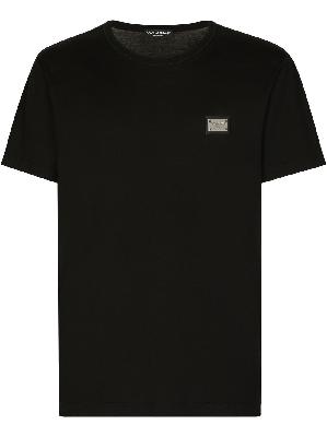 Dolce & Gabbana - Black Logo Plaque T-Shirt