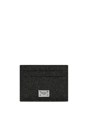 Dolce & Gabbana - Black Logo Plaque Card Holder