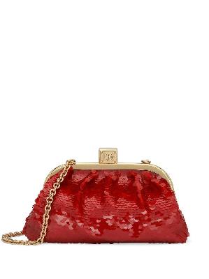 Dolce & Gabbana - Red Sequin Clutch Bag