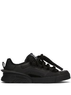 Dolce & Gabbana - Black Lace-Up Sneakers