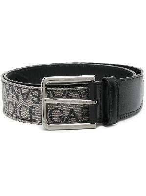 Dolce & Gabbana - Black Logo Embroidered Belt
