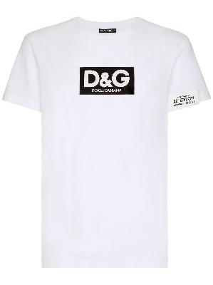Dolce & Gabbana - White Logo Print T-Shirt