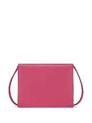 Dolce & Gabbana - Pink Embossed Logo Crossbody Bag