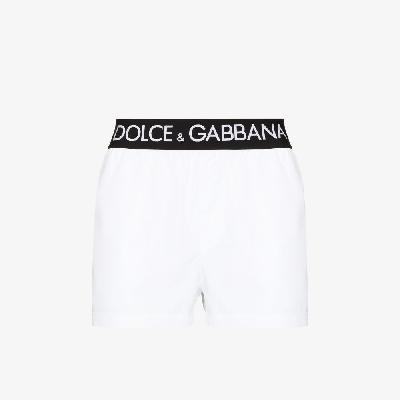 Dolce & Gabbana - Logo Branded Swim Shorts