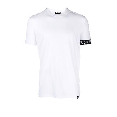 Dsquared2 - White Icon Logo Trim Cotton T-Shirt