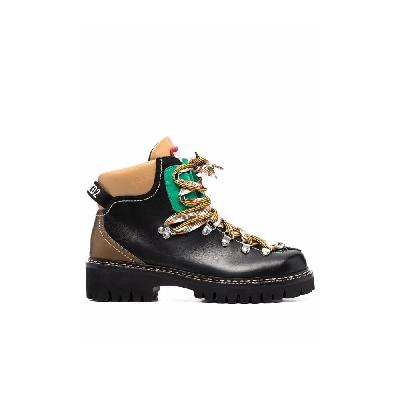 Dsquared2 - Black Leather Hiking Boots