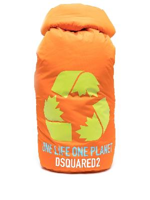 Dsquared2 - Orange One Life Printed Backpack