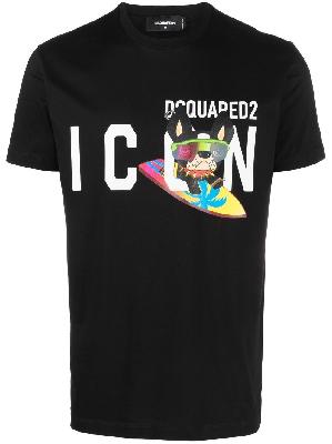 Dsquared2 - Black Icon Graphic Print T-Shirt