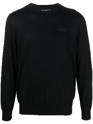 Dsquared2 - Black Logo Print Wool Sweater