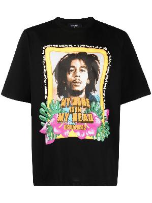 Dsquared2 - Black Bob Marley Print T-Shirt