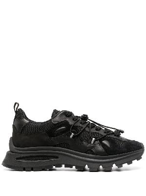 Dsquared2 - Black Leather Low-Top Sneakers