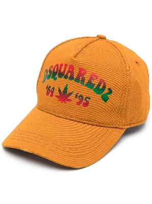 Dsquared2 - Orange Logo Print Baseball Cap