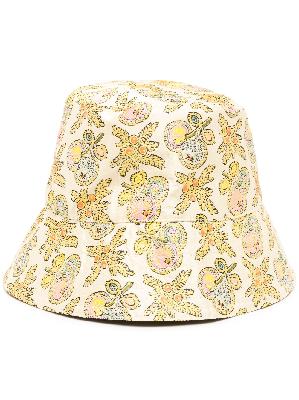 ETRO - Yellow Jacquard Bucket Hat